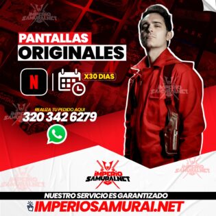 NETFLIX PANTALLA ORIGINAL    (sirven en cualquier pais)